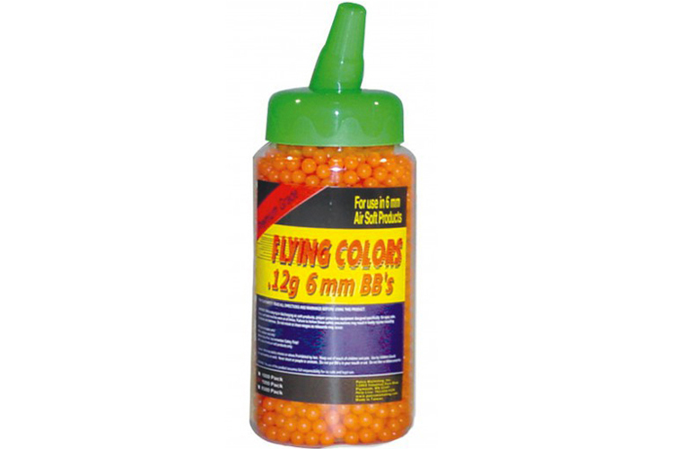 Flying Colors Orange Airsoft BBs .12g - 2000ct