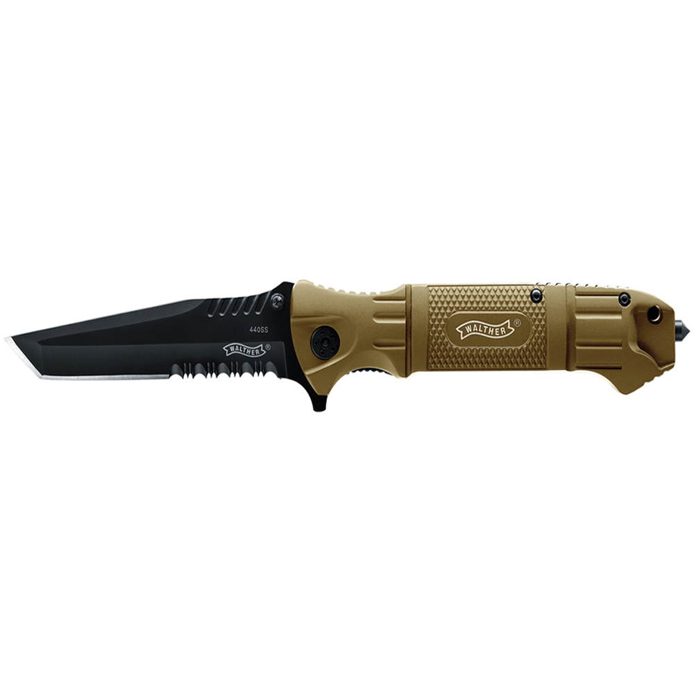 Walther Tanto Tactical Dark Earth Brown Folding Knife