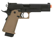 Gas Blow Back Pistol JAG Arms GM4 Black Slide with Tan Frame