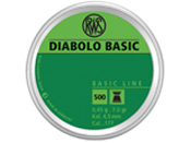 RWS Diabolo Basic 0.45 .177 Cal Pellets 500-Pack